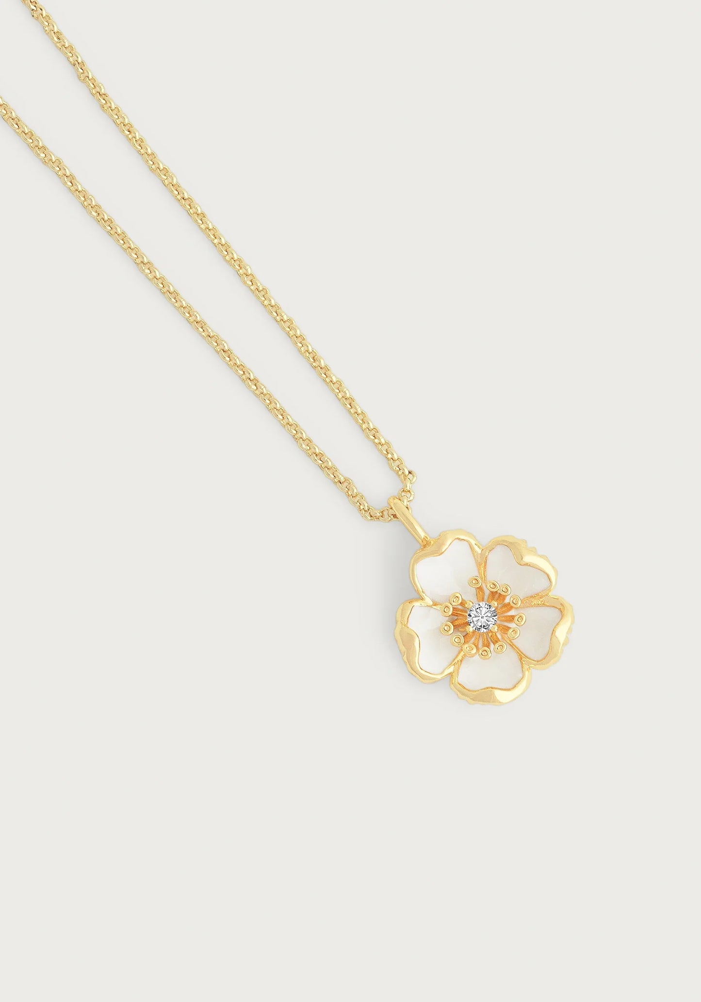 Wildflowers Enameled Pendant Necklace
