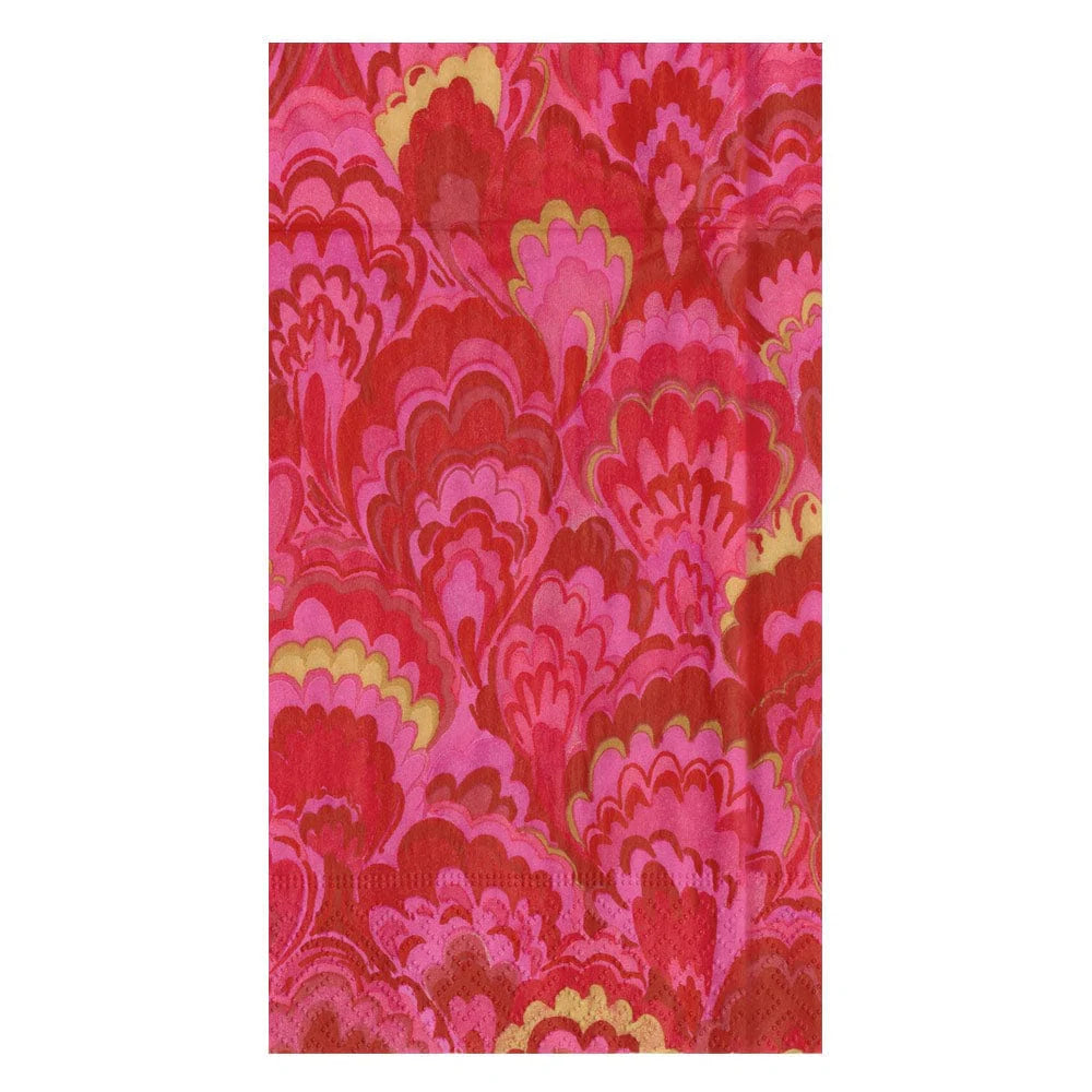 Marbled Ceramica Red & Fuchsia Napkins