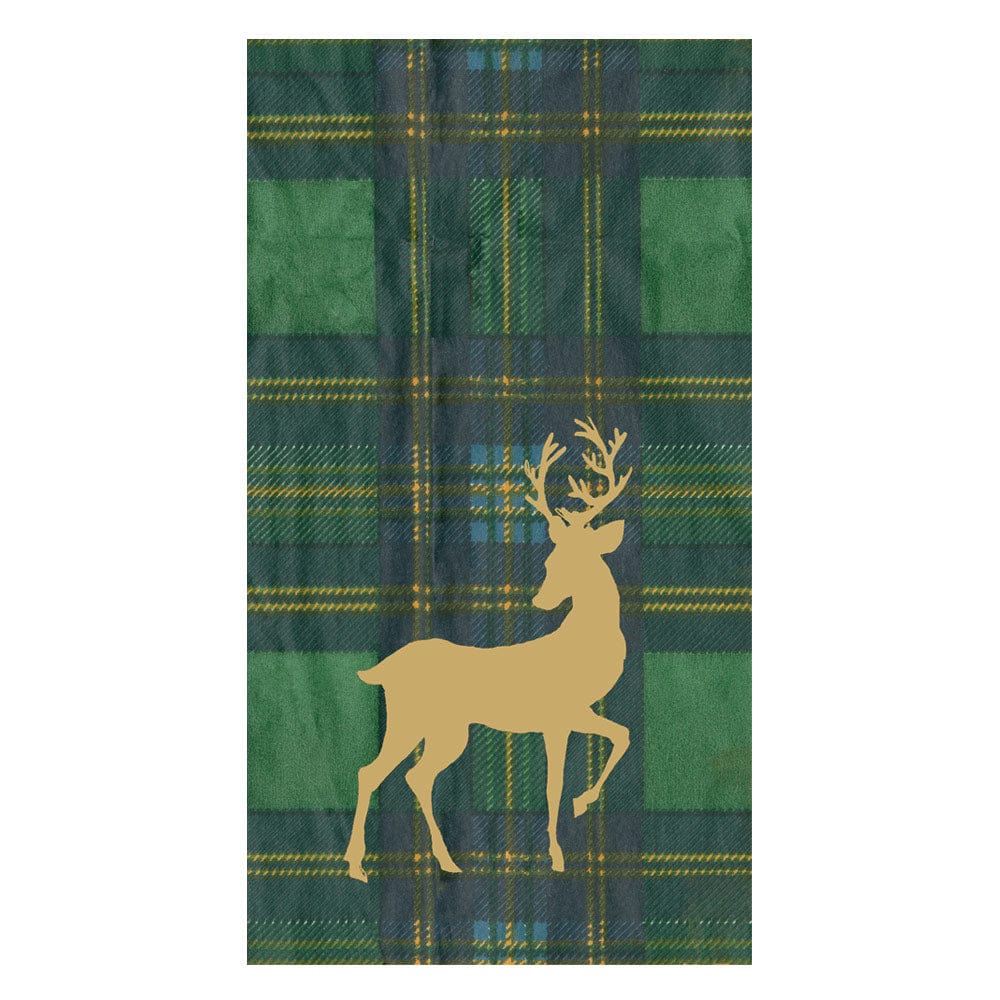 Reindeer Tartan Green Napkins