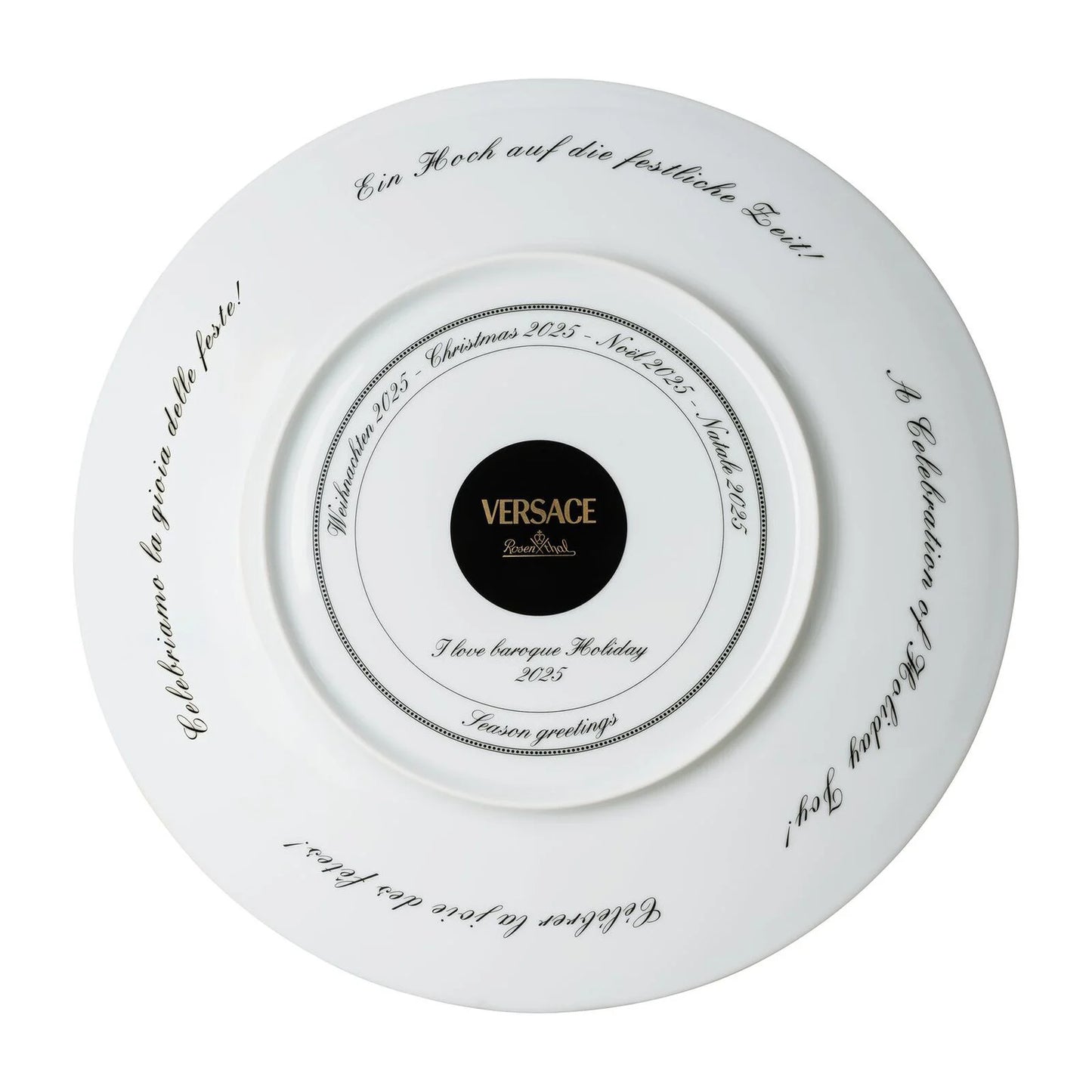 I Love Baroque Holiday Christmas Plate