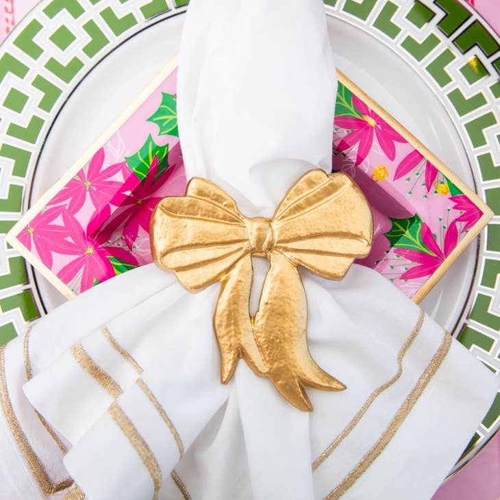 Bow Napkin Ring Set of 4