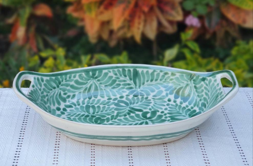 Oval Bowl with Handles