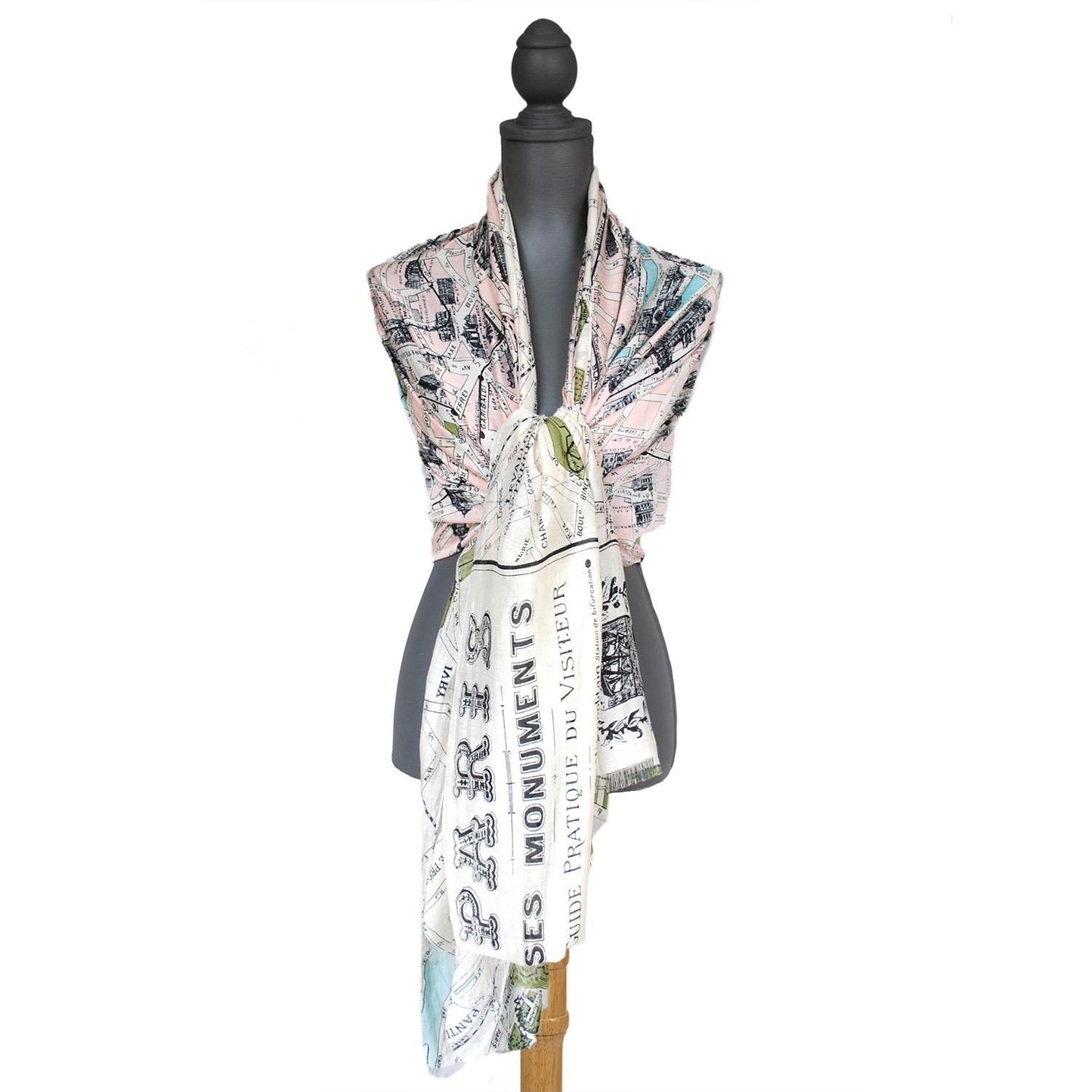 Paris Map Scarf