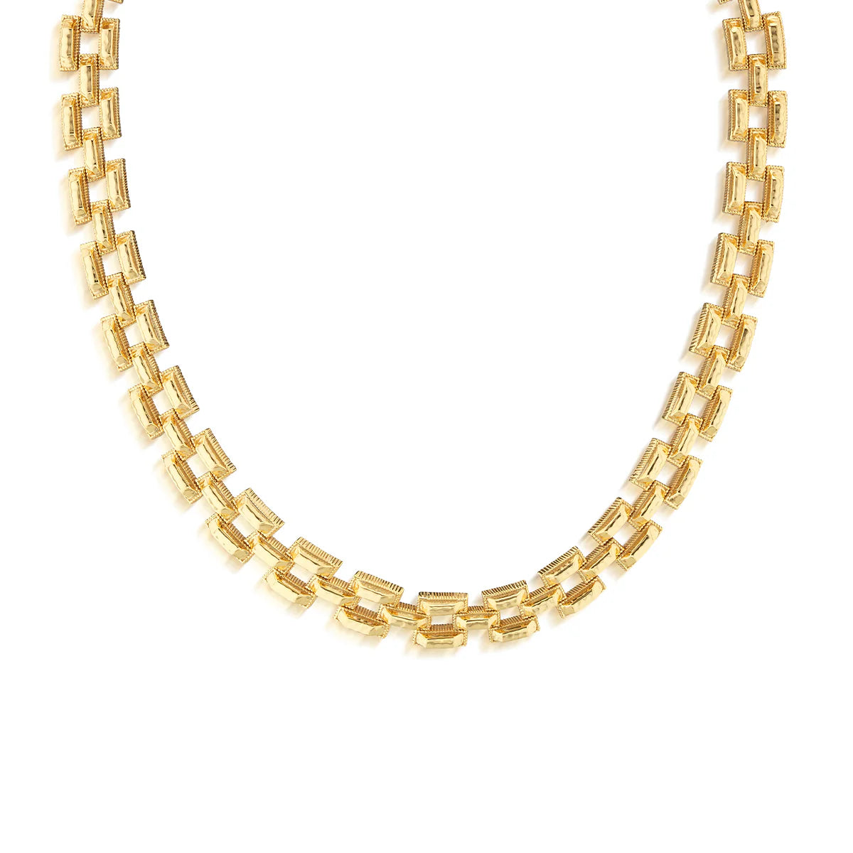 Pathway Petite Link Necklace, 17" - Gold