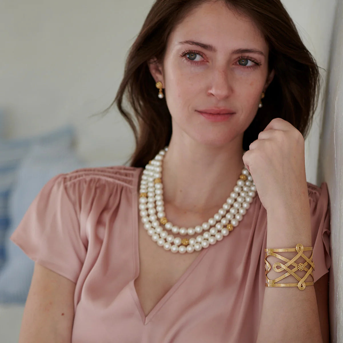 Monique Compass Cuff - Gold