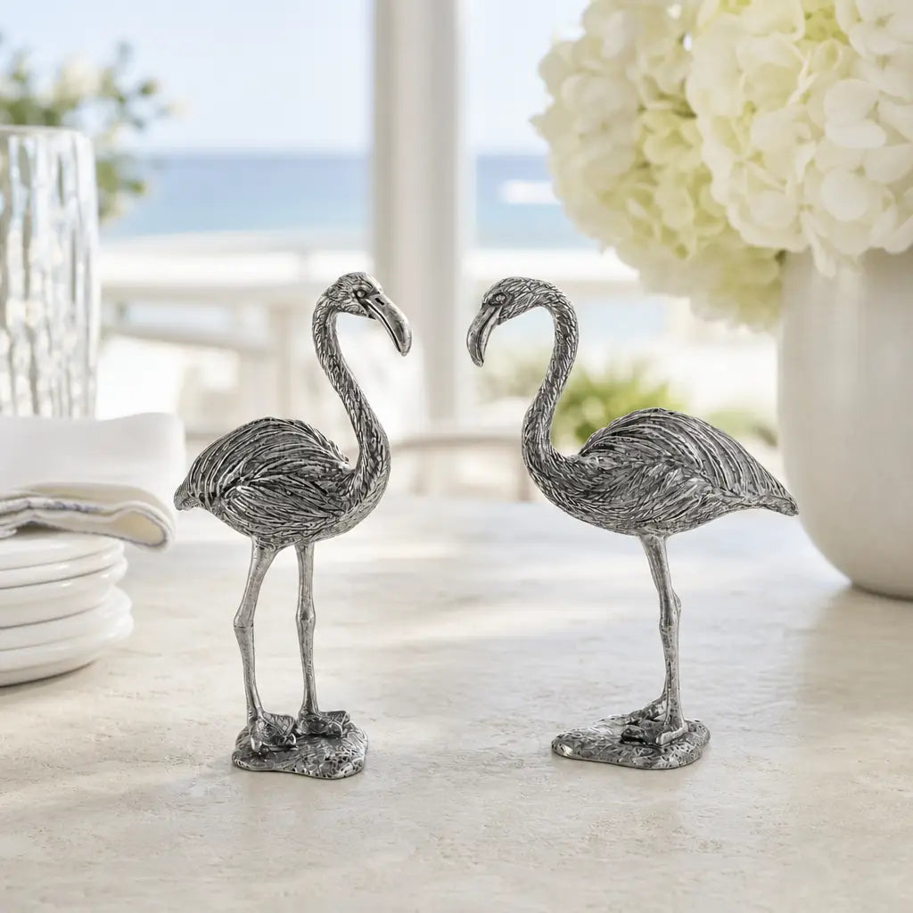 Pewter Flamingos Salt & Pepper Set