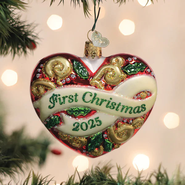 2025 First Christmas Heart Ornament