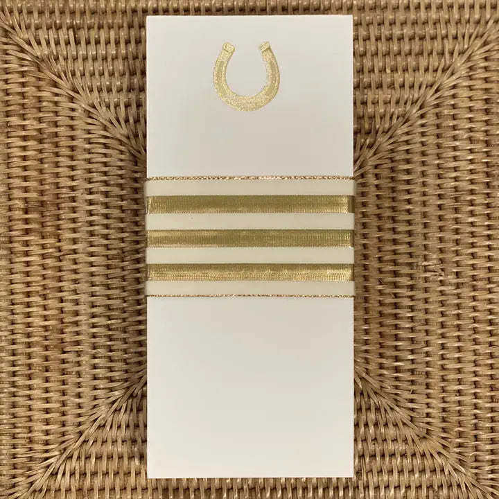 Long Skinny Gold Foil Notepads