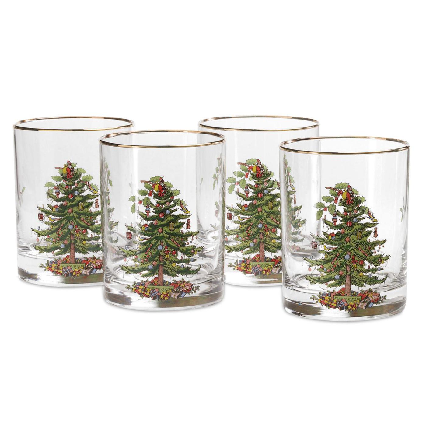 Christmas Tree Tumblers Set of 4