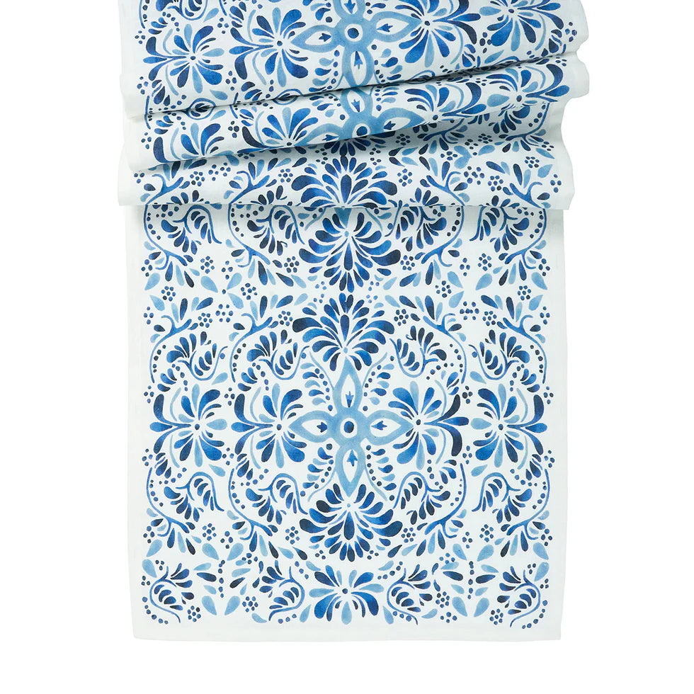 Iberian Table Runner - Indigo