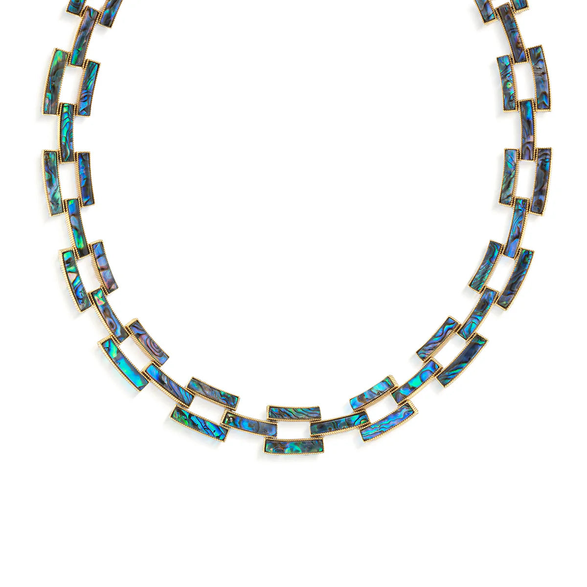 Pathway Link Necklace, 17" - Abalone