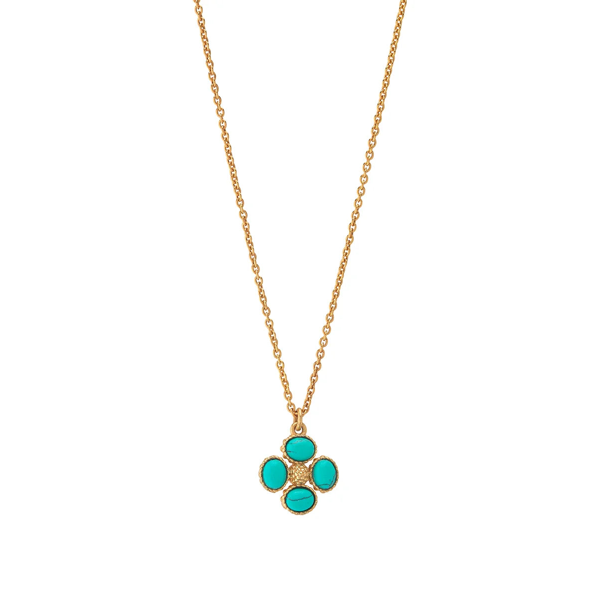 Berry Clover Double Sided Charm Necklace, 16"+2"