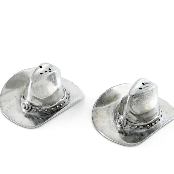 Pewter Cowboy Hat Salt & Pepper Set