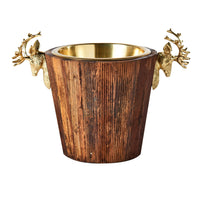 Wine Cooler w/ Brass Stags Head