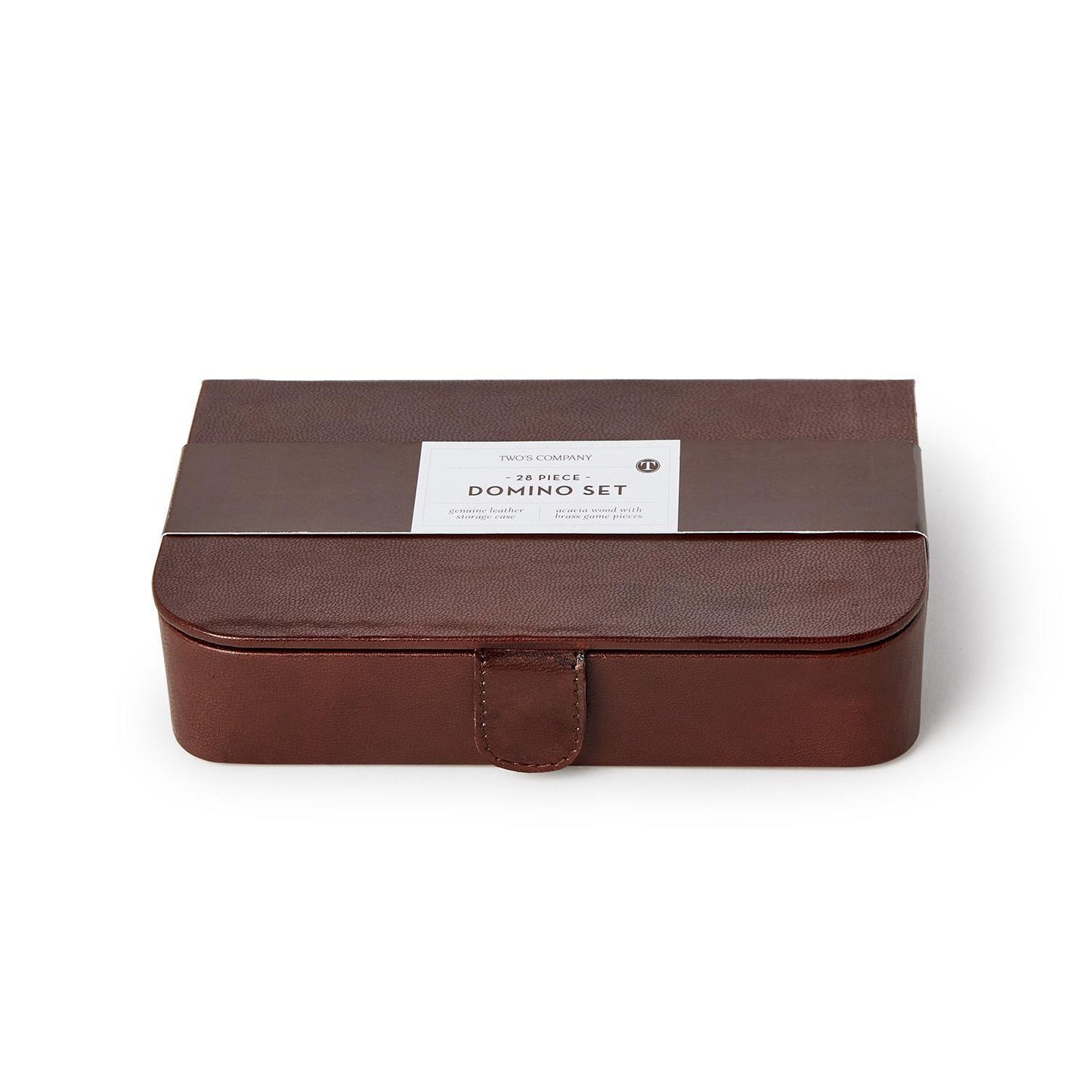 Chestnut Leather Domino Set
