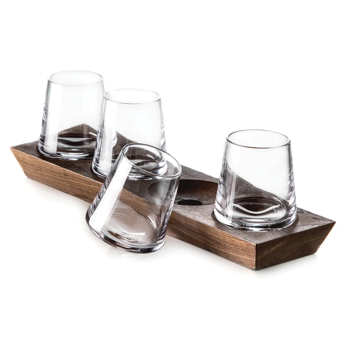Ludlow Whiskey Set Of 4 — Wood Base