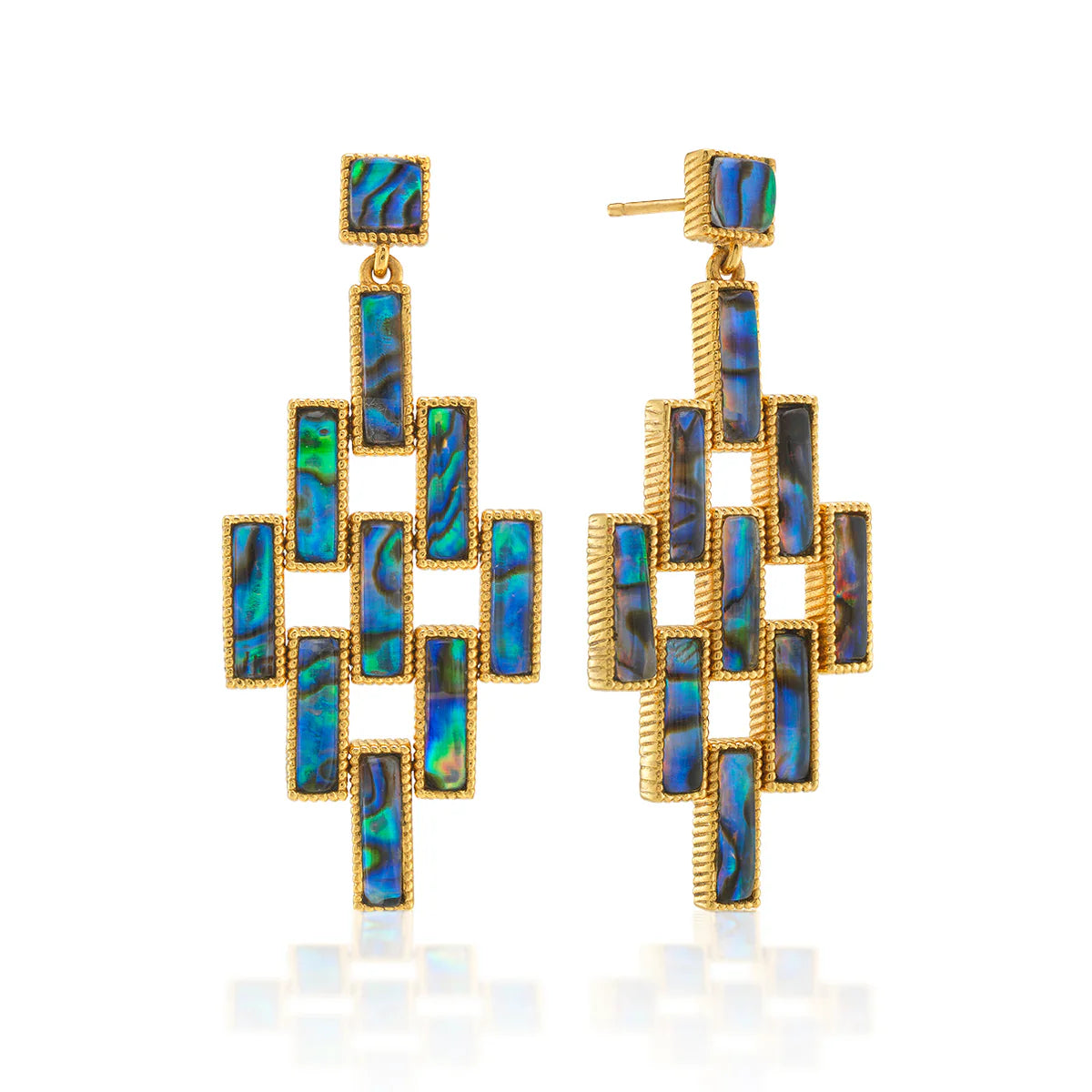 Pathway Post Drop Earrings - Abalone