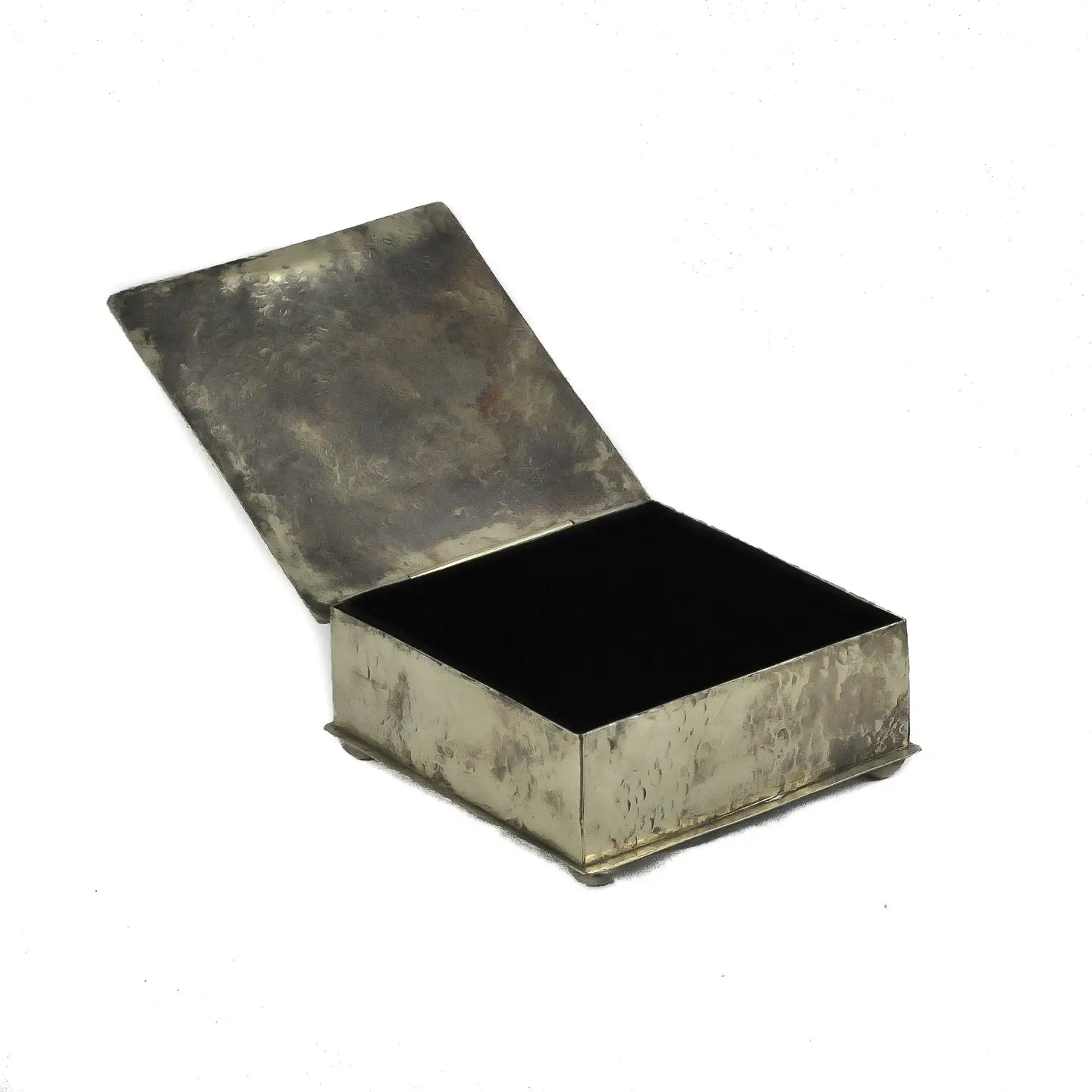 Silver 6X6 Dimpled Box with Cross