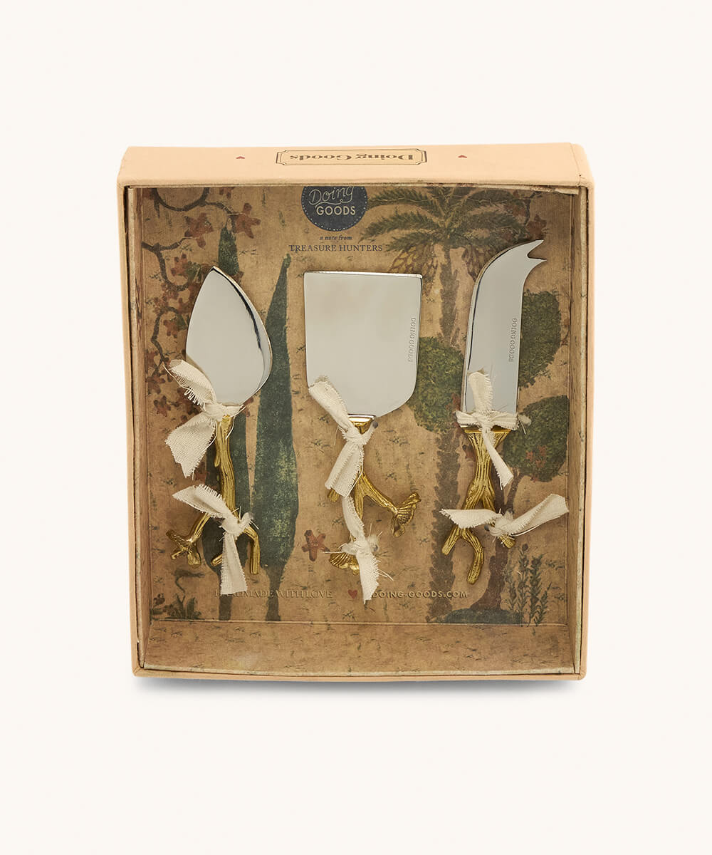 Ava Blossom Cheese Set of 3