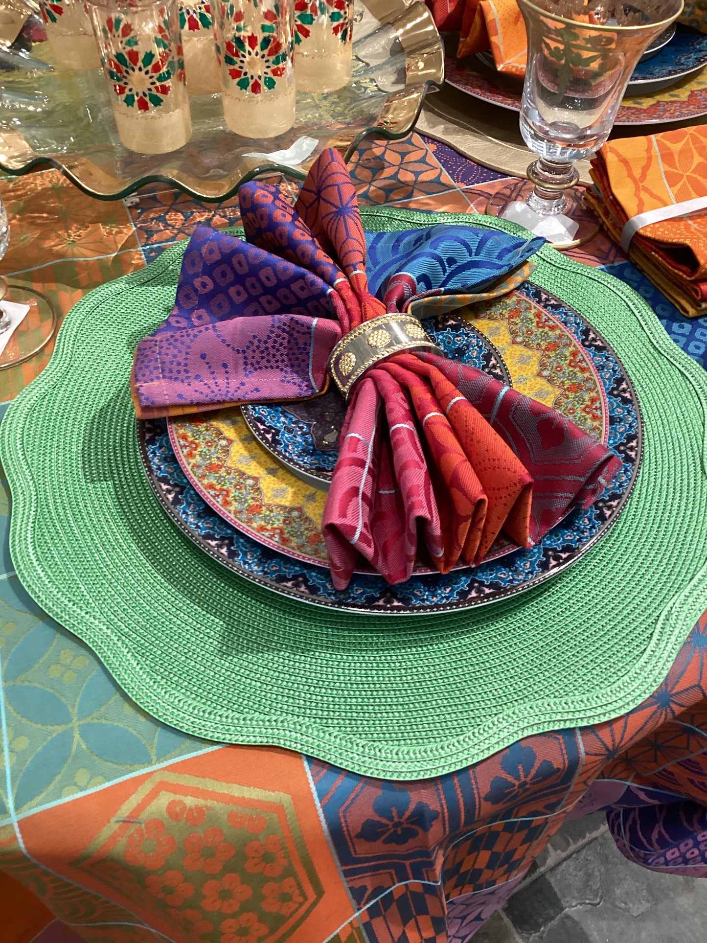 Neutral & Natural Tone Round Placemats