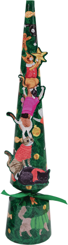 Cats Decorating Tree Pet Favor