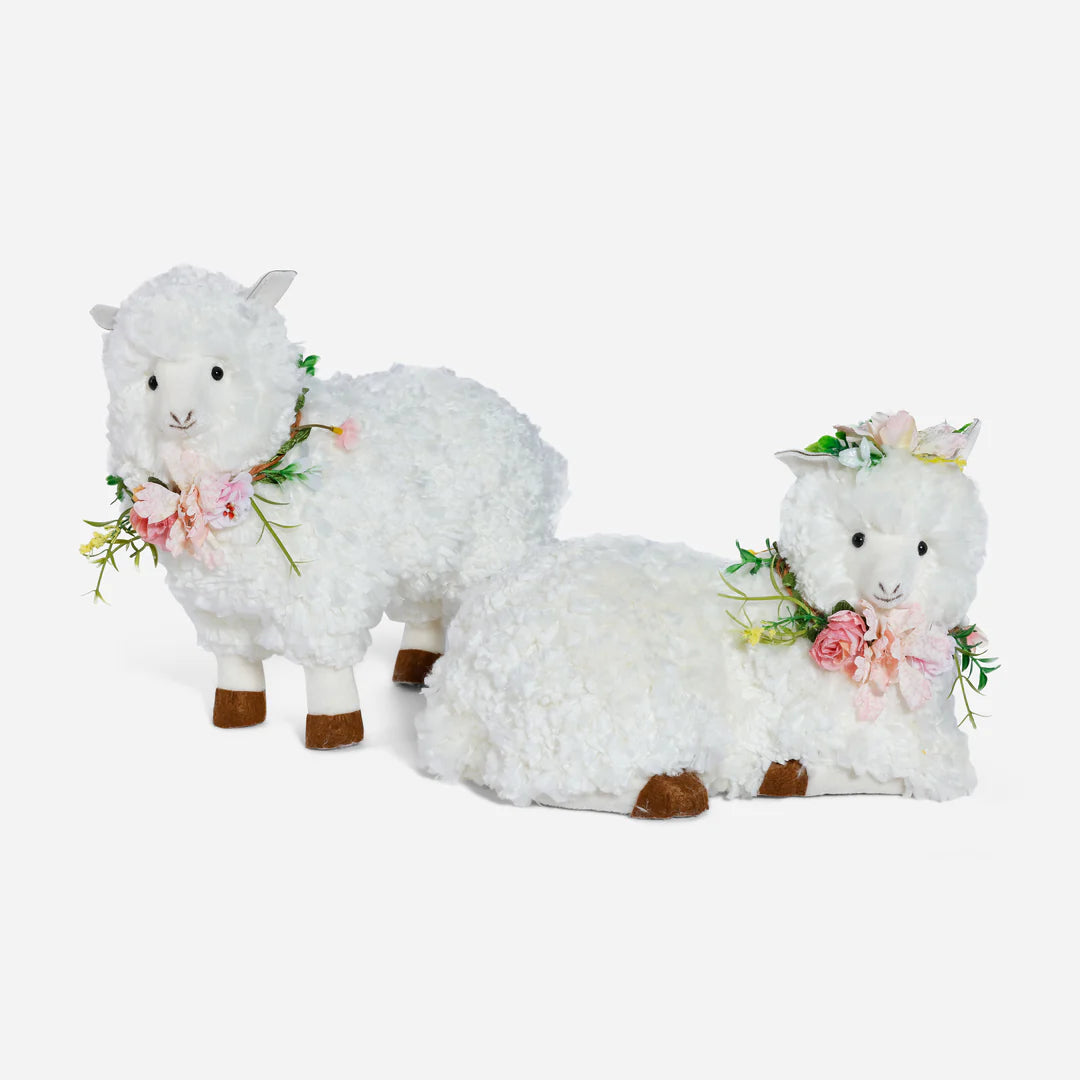 Sheep with Flower Wreath