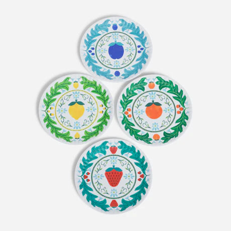 Fruit "Paper" Plates Set of 4