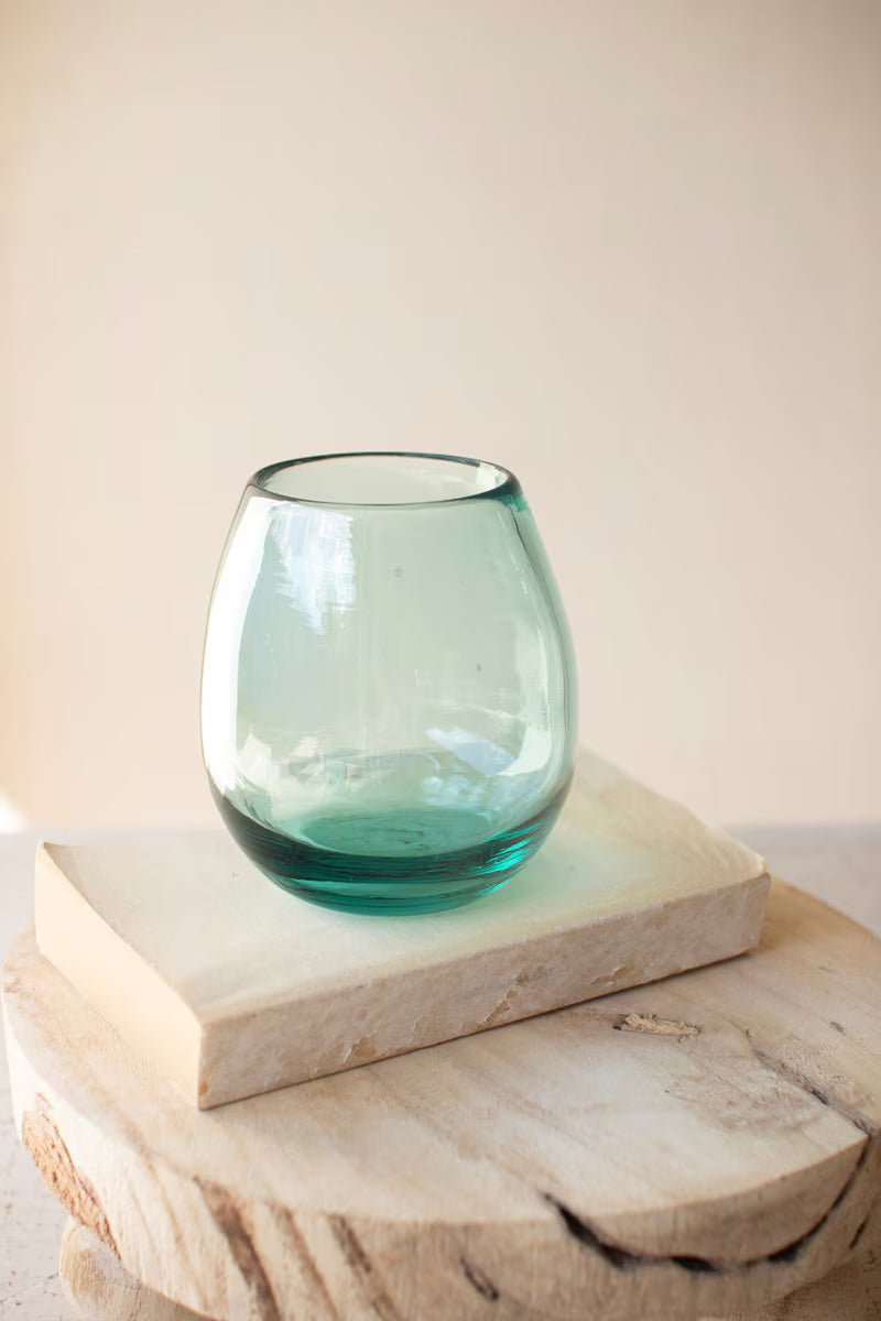 Handblown Stemless Wine Glass