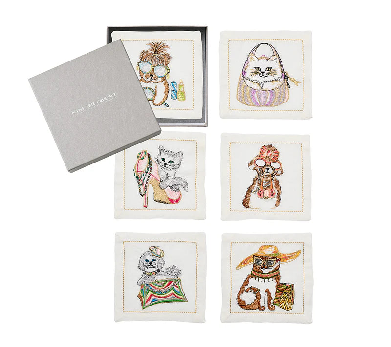 Diva Pets Cocktail Napkin Set of 6
