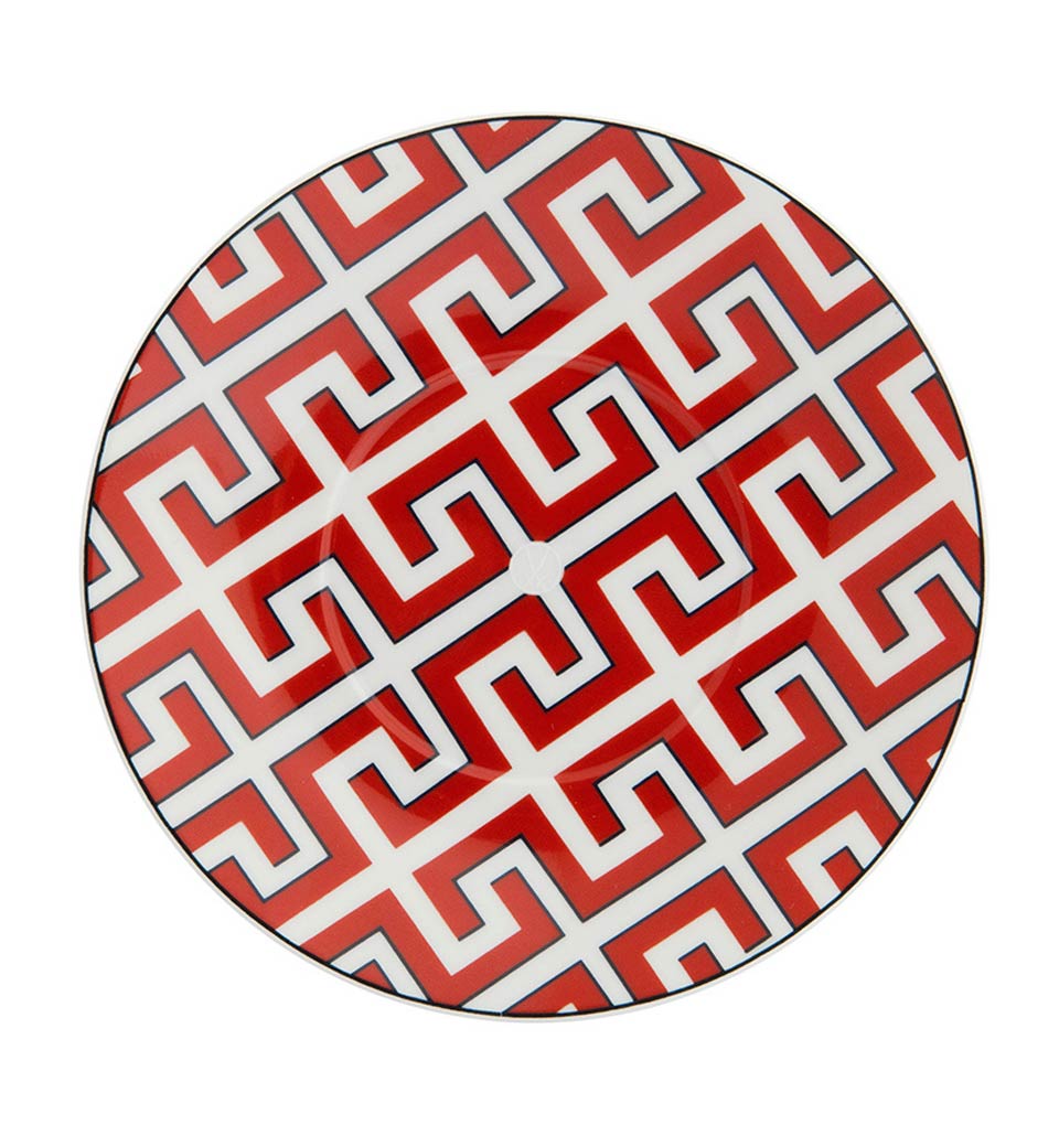 Royal Palace Cosmopolitan Red Coffee/Tea Saucer