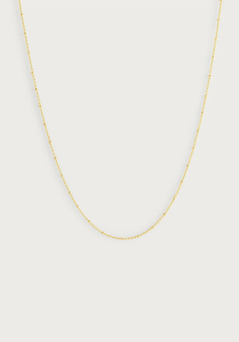 Molten Bead Chain Necklace, Gold