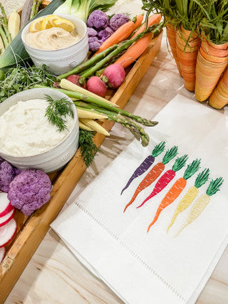 Colorful Carrots Guest Towel