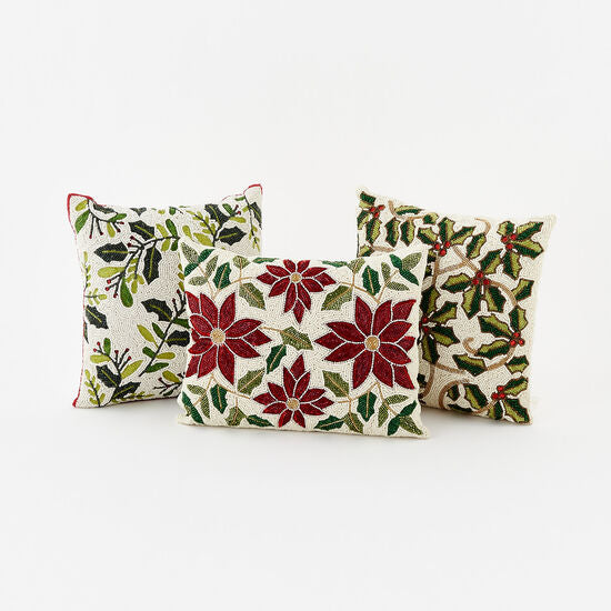 Beaded Christmas Pillows