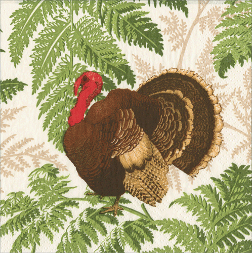 Turkey Among Ferns Napkins
