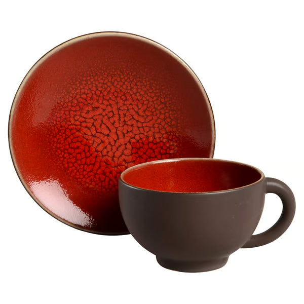 Tourron Cerise Tea Cup & Saucer