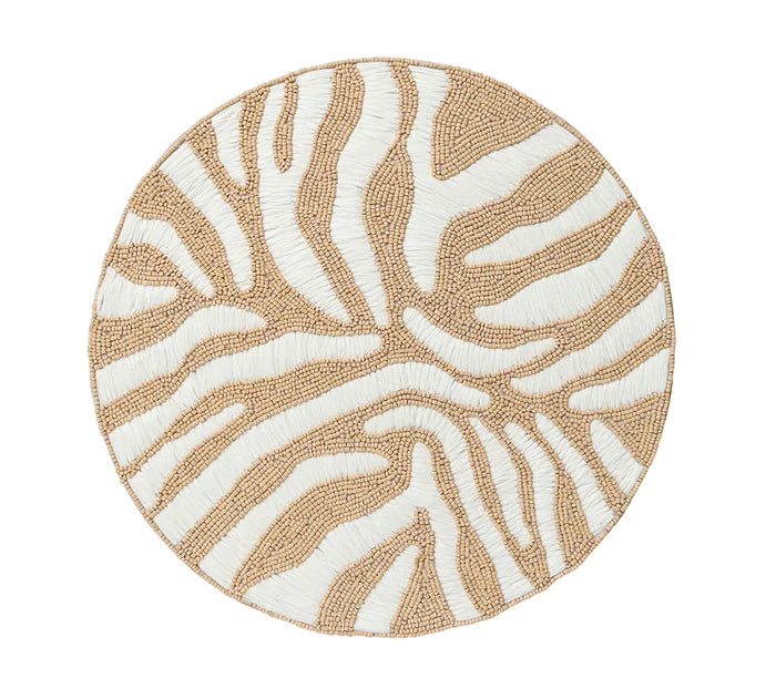 Serengeti Placemat in White & Natural