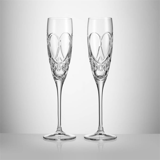 Love Champagne Toasting Flute Set of 2