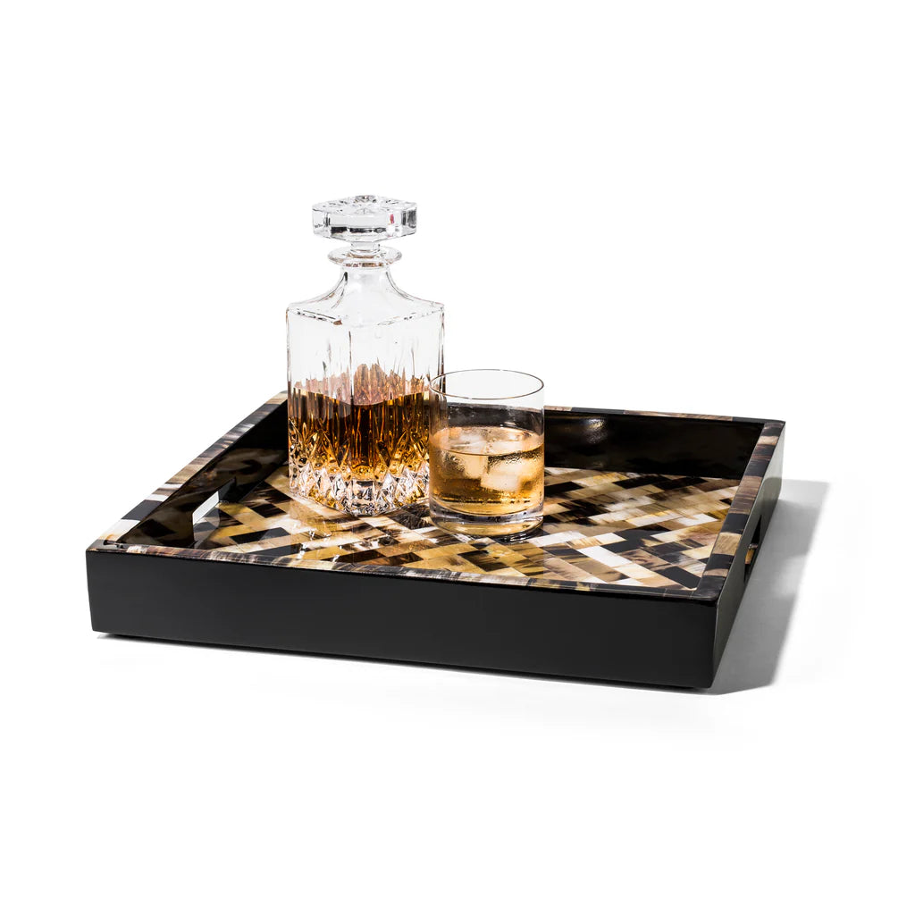 Horn Domino Square Tray 16"