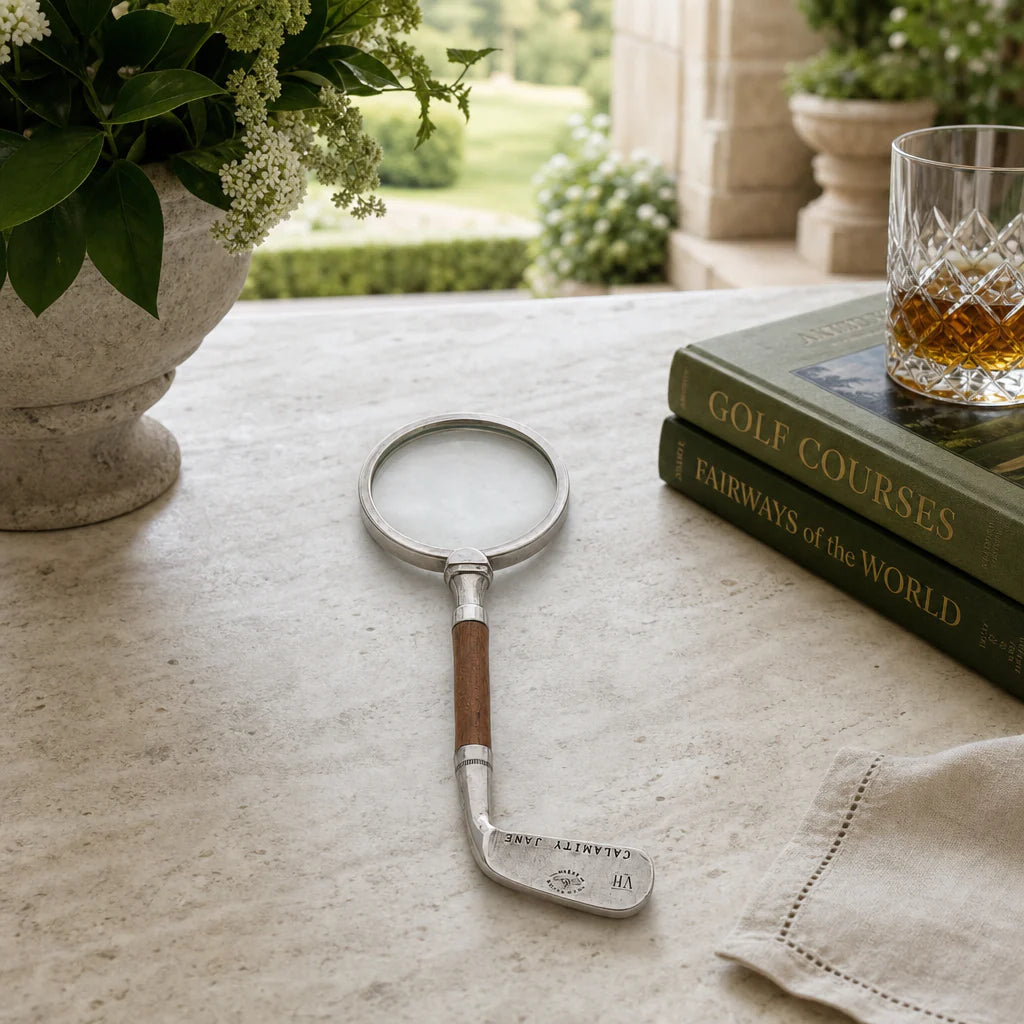 Golf Club Pewter Magnifier: Elegance Meets Function