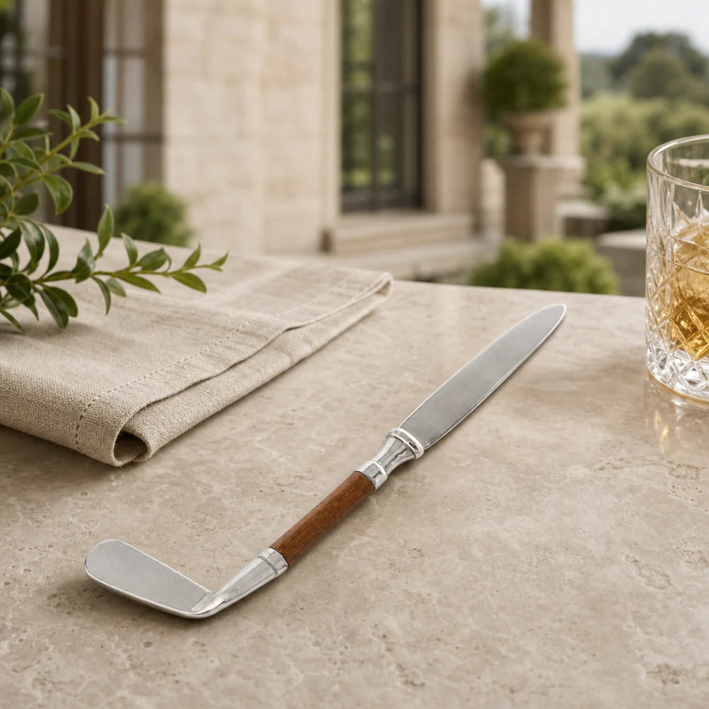 Golf Club Pewter Letter Opener: Timeless Desk Elegance
