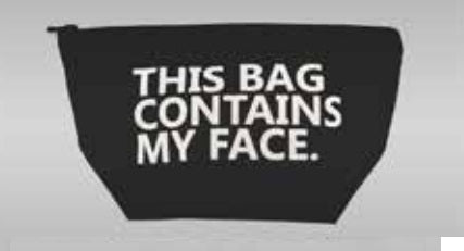 This Bag Contains My Face Cosmetic Bag