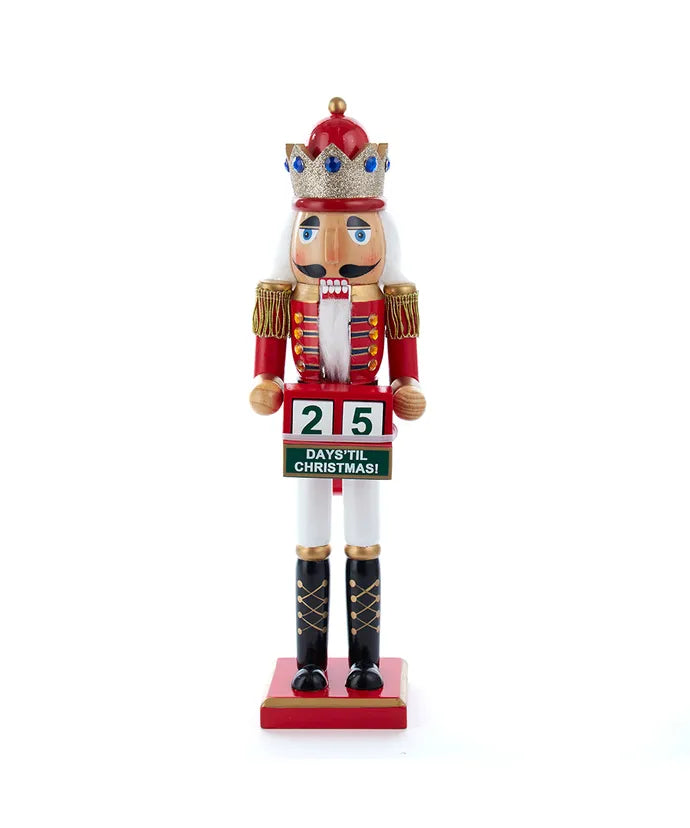 15" Nutcracker King With Calendar
