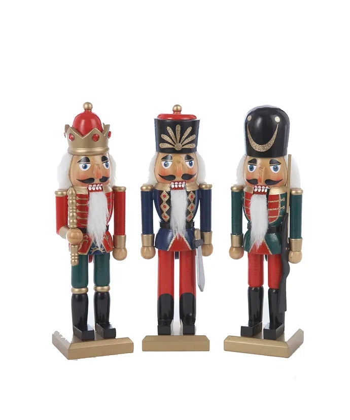 10" Wooden Soldier Nutcracker (Assorted)