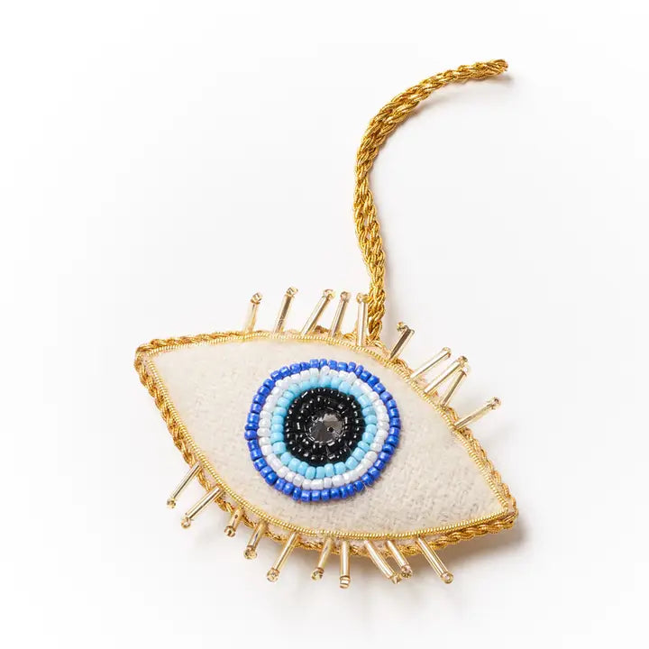 Larissa Plush Evil Eye Felt Ornament