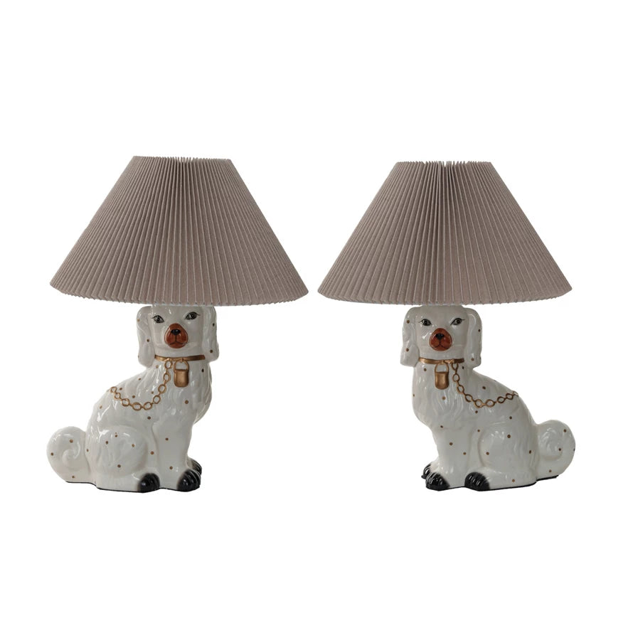 Staffordshire Dog Lamp Pair