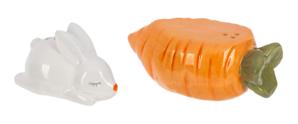 Bunny & Carrot Salt & Pepper Shakers