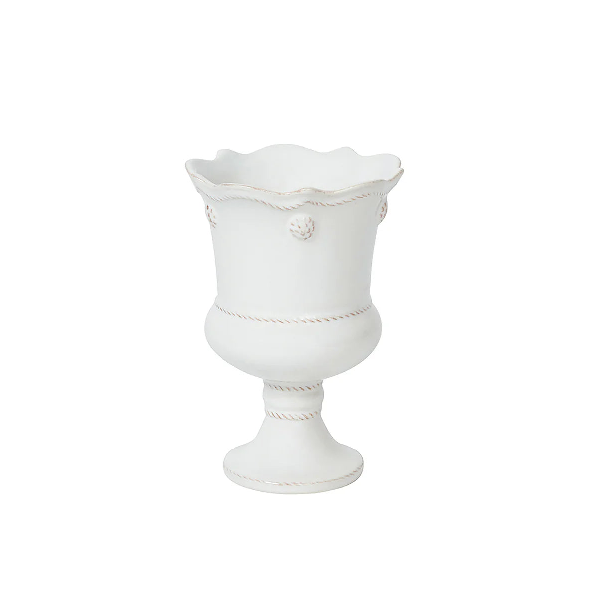 Petite Parterre Garden Vase - Whitewash
