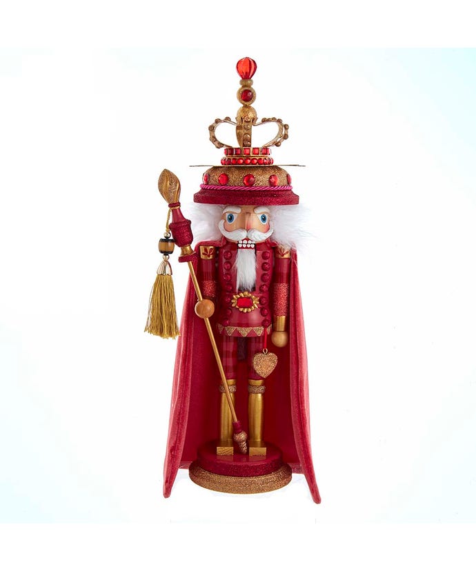 Coral King Nutcracker 18"