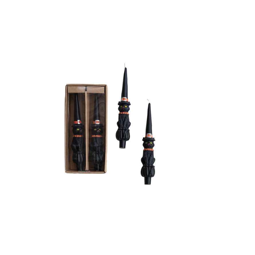 Witch Hat Shaped Taper Candles Pair 70%OFF