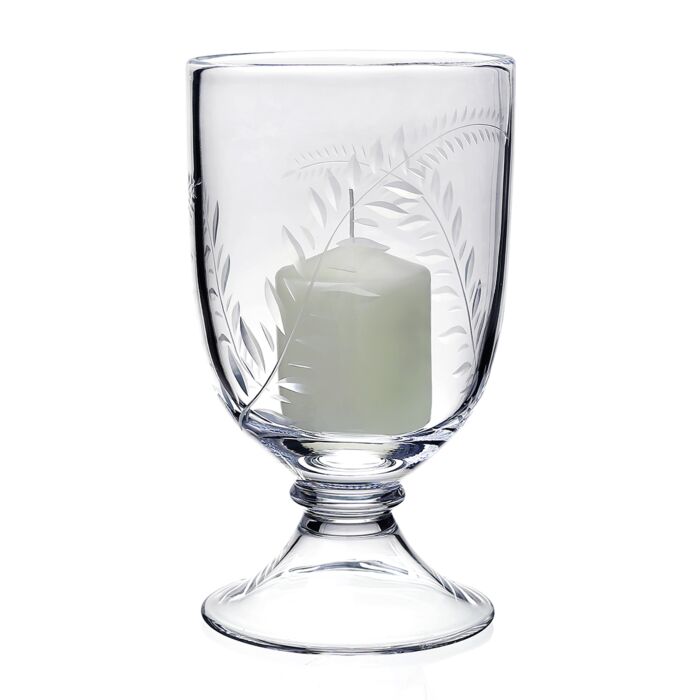 Jasmine Footed Hurricane with Candle